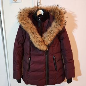 Mackage Adali Burgundy Coat, M